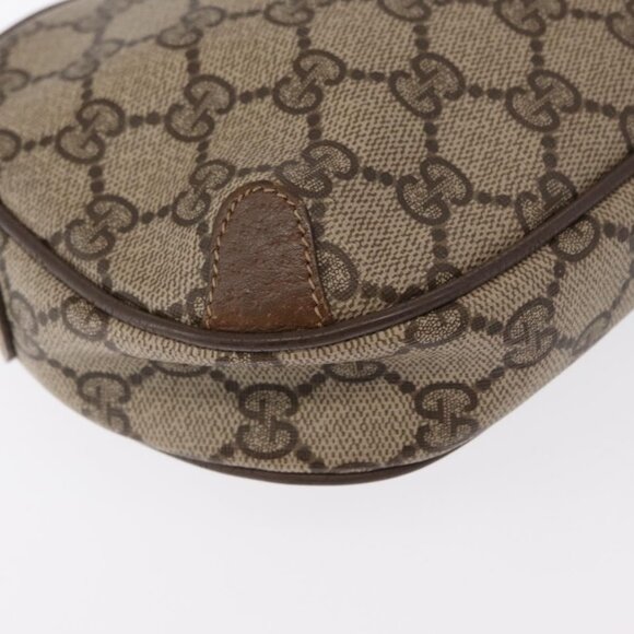 Authentic GUCCI GG Supreme Web Sherry Line Bag PVC Beige Gold 89 02 066 - Picture 4 of 16